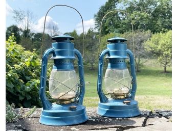 A Pair Of Vintage Kerosene Lanterns
