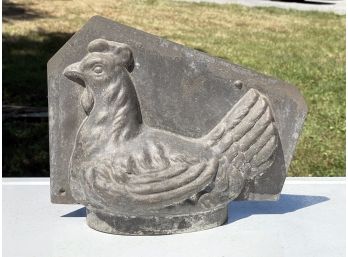 An Antique Tin Rooster Chocolate Or Butter Mold