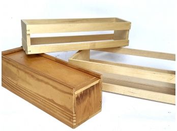 An Assortment Of Wood Boxes