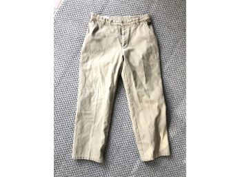 A Pair Of Orvis Heavy Weight Cotton Canvas Pants For Shooting - Sz 34