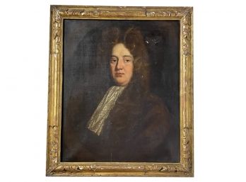 An Oil On Canvas Of The French School, 17th Century 'Portrait Of A Gentleman'