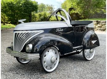 A Vintage Ford Pedal Car - Fabulous For The Young Vintage Enthusiast!