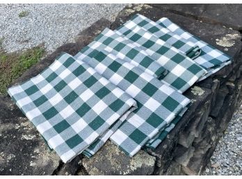 Green And White Gingham Tablecloths