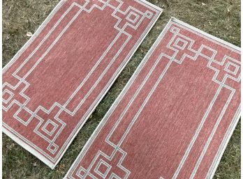A Pair Of Indoor/Outdoor Runner Carpets