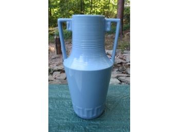 An Abbingdon 15' High Double Handled Blue Vase