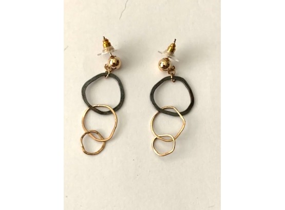 Pair Of Dangling Gold-Filled Earrings For Pierced Ears