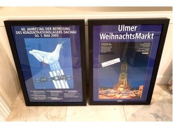 Pair Of Framed German Posters