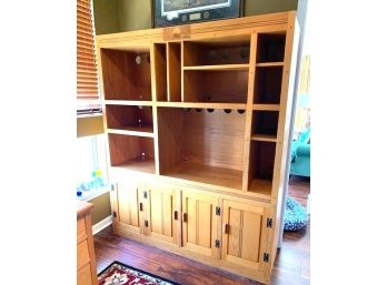 Custom Built Bookcase With Storage Cupboards
