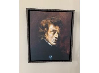Framed Print On Canvas: Delacroix's Portrait Of Chopin