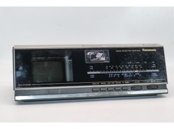 Vintage Panasonic TRF-438P Black And White TV Radio