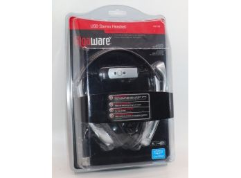 New Sealed Gigaware USB Stereo Gaming Headset With Microphone