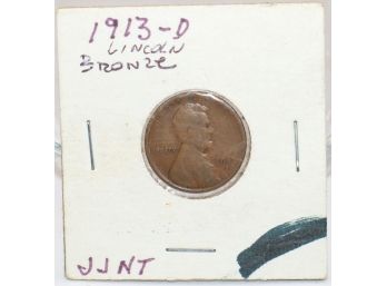 1913D Bronze Lincoln Nickel