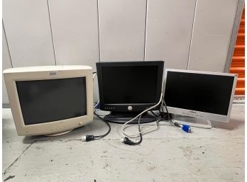 3 Computer Monitors