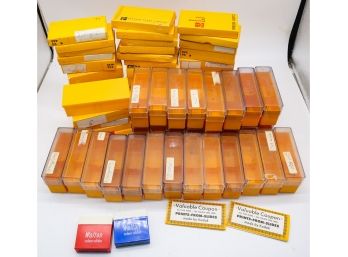 Vintage Mix Lot Of Kodak Slide Boxes