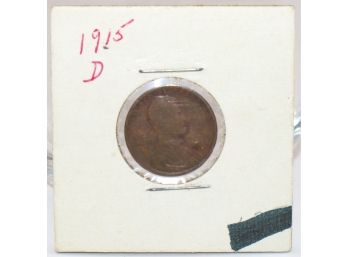 1915D Lincoln Wheat Penny