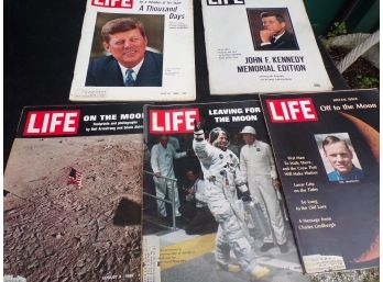 Lot Of 5 Life Magazines Vintage