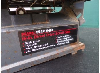 Craftsman Direct Drive Scroll Saw