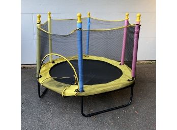 Toddler's Trampoline With Net Protector
