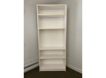 A White Laminated Bookcase