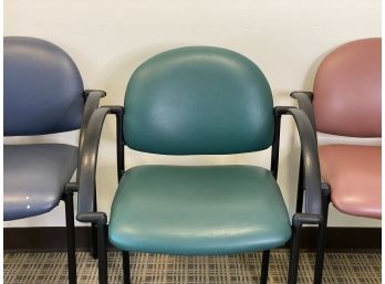 A Set Of Vintage 1990s Vinyl Waiting Room Chairs