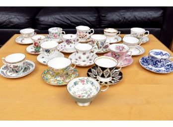 Collection Of Bone China Teacups & Saucers