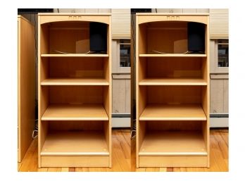 Pair Of Ethan Allen American Dimensions Low Bookshelves