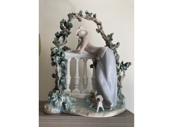Fantastic Lladro 'in The Balustrade' Large-scale Statue