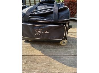 Bowling Bag With Shoes And 2 Bowling Balls