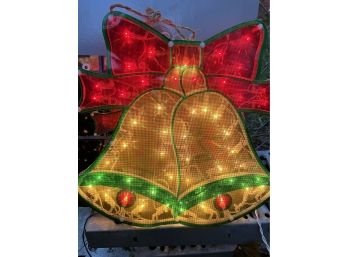 Holographic Christmas Bells Window Decoration