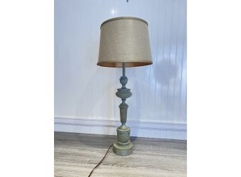 Shabby Chic Painted Metal Lamp