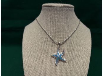 Sterling Silver Starfish Pendant On Chain