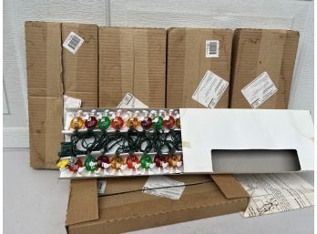 5 Boxes Of Brand New Vintage M&m String Lights