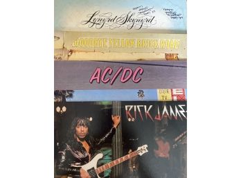 Lynyrd/elton/aCDCRick James - Lot Of 4 Vinyl Record Albums (see Desc)