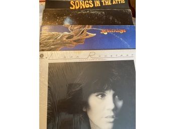 Billy Joel, Yes, Santana, Ronstadt - 4 Vinyl Record Albums - See Desc