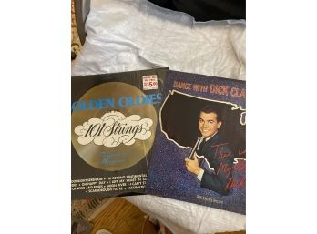 Golden Oldies And Dick Clark - Two Vinyl Record Albums