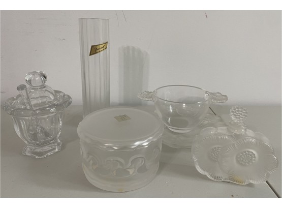 Six Pieces Of Baccarat And Lalique