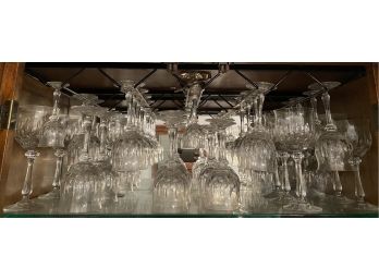 Forty Plus Pieces Of Crystal Stemware