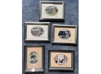 Five Framed Pieces Of Goldfarb Art