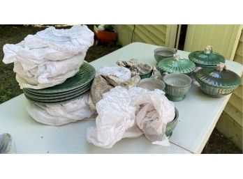 Plates, Teacups, And Covered Dishes Made For Fredrick Lunning