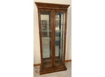 Lighted Two Door Curio Cabinet