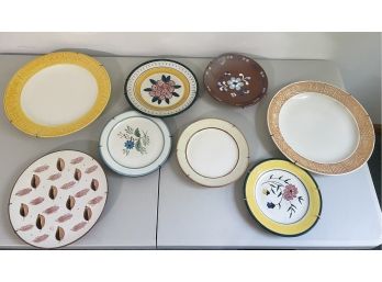 Eight Decorative Miscellaneous Stangl Plates