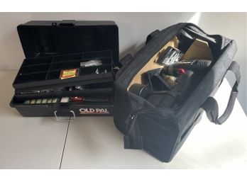 Tool Box And Bag Full Of Tools