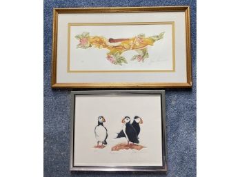 Two Framed Artist Proofs- Pencil Signed