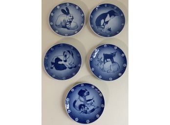 Five Royal Copenhagen Mothers Day Plates