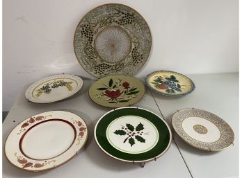 Seven Stangl Plates