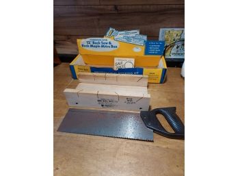 Brand New In The Box Back Saw And Miter Box