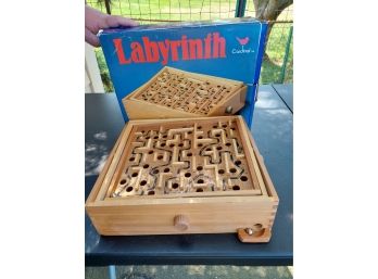 Nice Wooden Labyrinth Game In Box