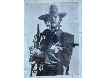 Vintage Clint Eastwood Wall Poster. Most Suitable For Framing.
