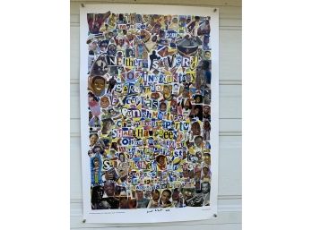 Michael Albert The 13th Amendment Color Collage Poster. Signed By Artist. 2016. Perfect For Framing.