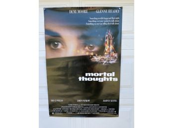 Mortal Thoughts Movie Double Sided Poster. Demi Moore, Glenne Headly, Bruce Willis, John Pankow And